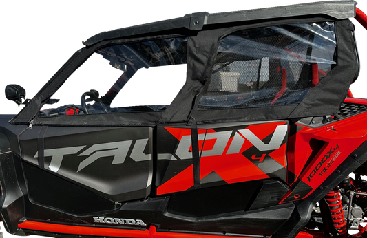 Moose Offroad Honda Talon 2023-2025 Side Enclosures - Black, Model HT4SE-11