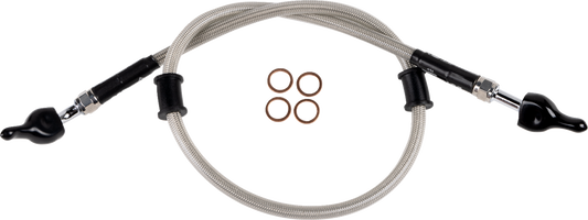 MOOSE OFFROAD Stainless Steel Brake Line H02-2-039/P for Enhanced Performance and Durability