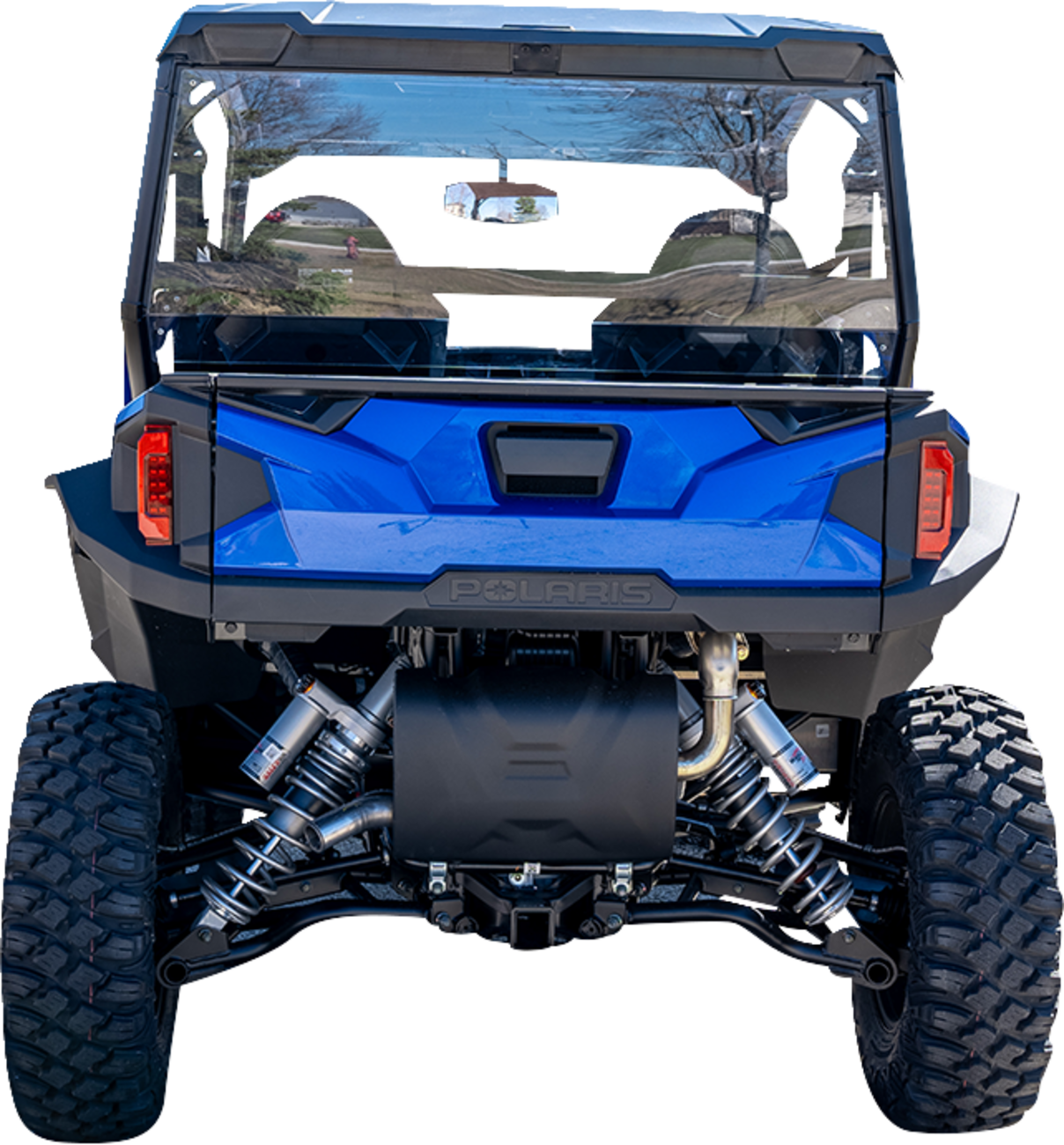 Moose Offroad Back Panel for Polaris General V000158-12200M - Clear Polycarbonate Barrier