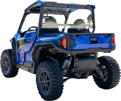 Moose Offroad Back Panel for Polaris General V000158-12200M - Clear Polycarbonate Barrier