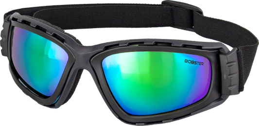 Bobster BFD002 Freedive Goggles M Black Gray with Blue and Green Reflection