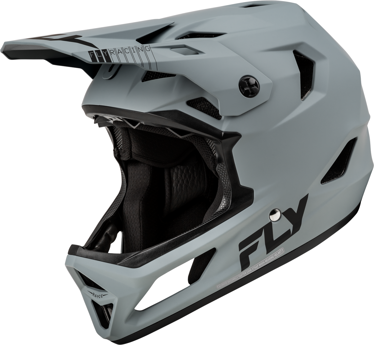 FLY RACING YOUTH RAYCE BICYCLE HELMET MATTE GREY YL'YL