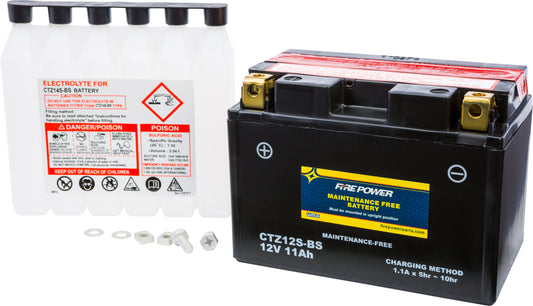 Fire Power CTZ12S-BS Maintenance Free Sealed Motorcycle and ATV Battery