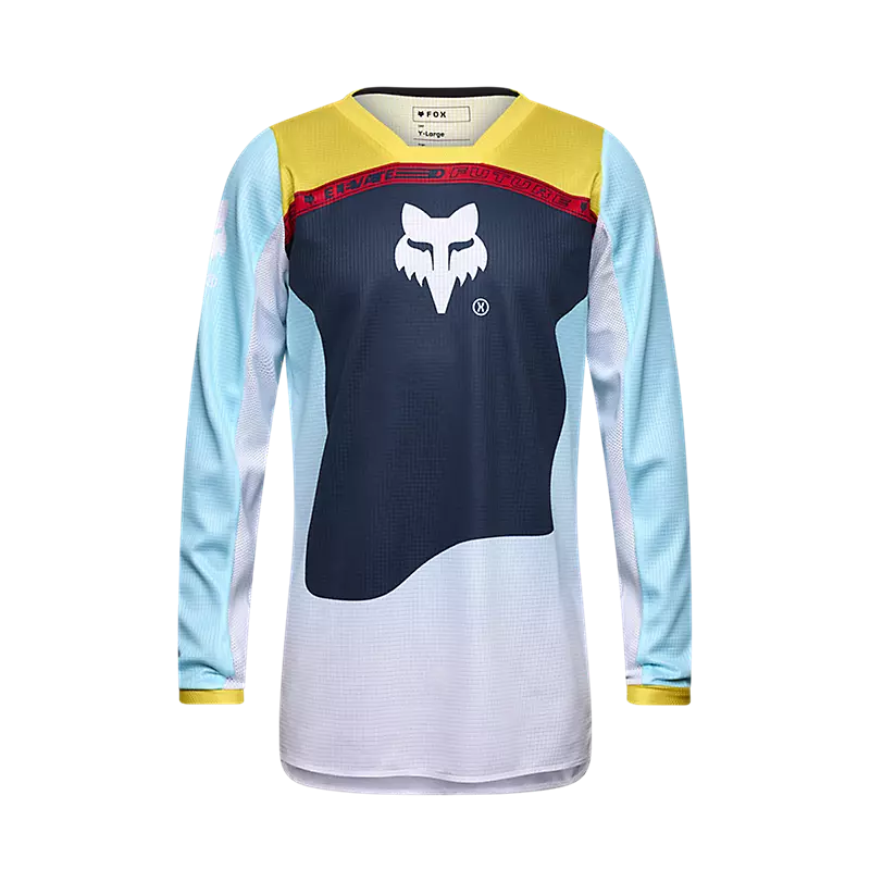 Fox Racing Youth 180 Motocross Dirt Bike Jersey, Light Blue, X-Large