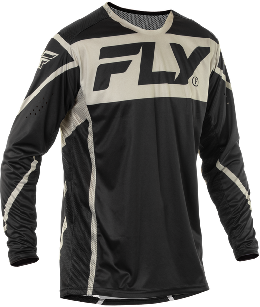 Fly Racing Youth Lite Jersey Black/Grey YXL – Lightweight MX Riding Shirt with Advanced Ventilation