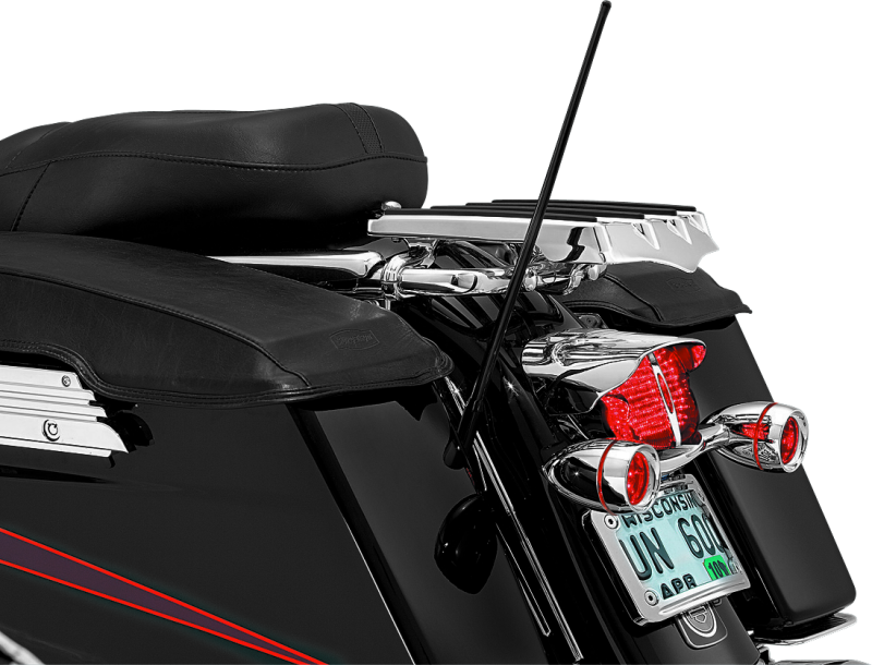 Kuryakyn Dual Function Flexible Antenna for Harley Davidson Touring Models – 17-inch CB and FM/AM Radio Compatibility