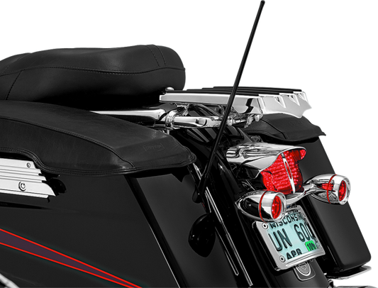 Kuryakyn Dual Function Flexible Antenna for Harley Davidson Touring Models – 17-inch CB and FM/AM Radio Compatibility