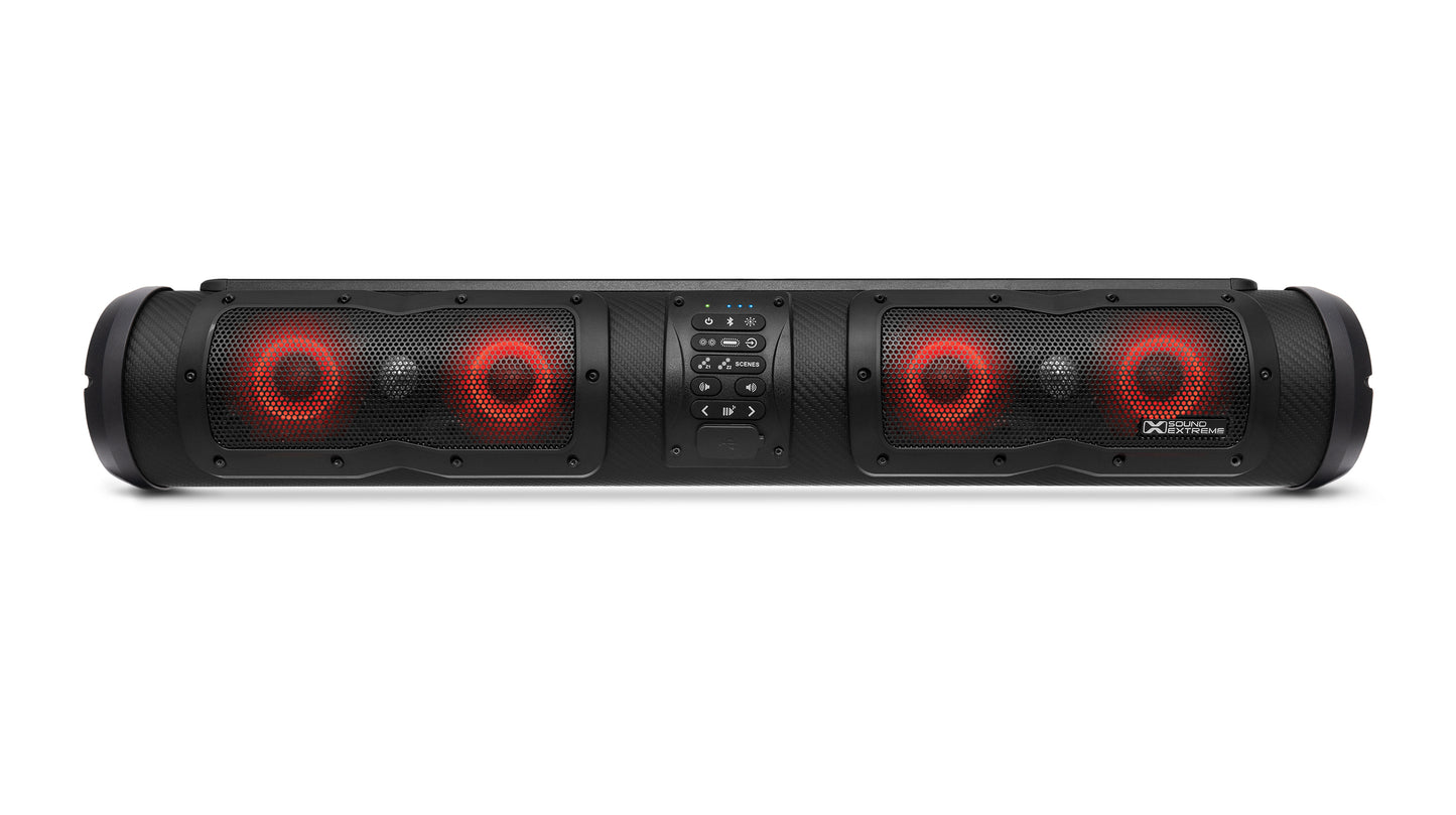 ECOXGEAR Soundextreme 28-Inch Elite Soundbar with LED Lighting and EcoCast - Model SEI-EXSE2801