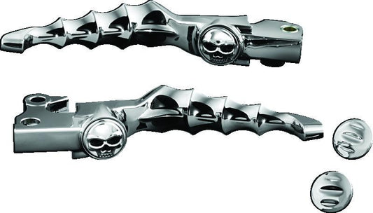 Kuryakyn Zombie Levers for Harley-Davidson XL Models - Chrome and Black Finish