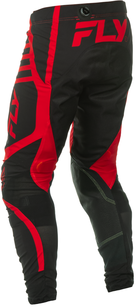 Fly Racing Lite Pants Black/Red Size 30 – Lightweight Motorcycle Riding Pants with Kevlar Heat Shields and Boa Fit System