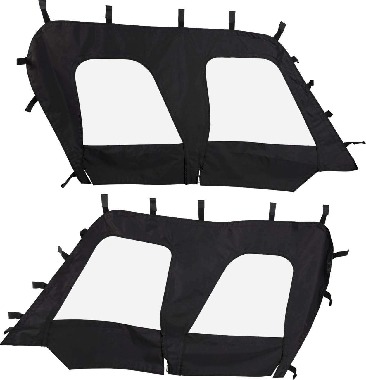 MOOSE OFFROAD Kawasaki Teryx 2016-2025 Side Enclosures in Black - Part Number KT4SE-11