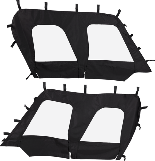 MOOSE OFFROAD Kawasaki Teryx 2016-2025 Side Enclosures in Black - Part Number KT4SE-11