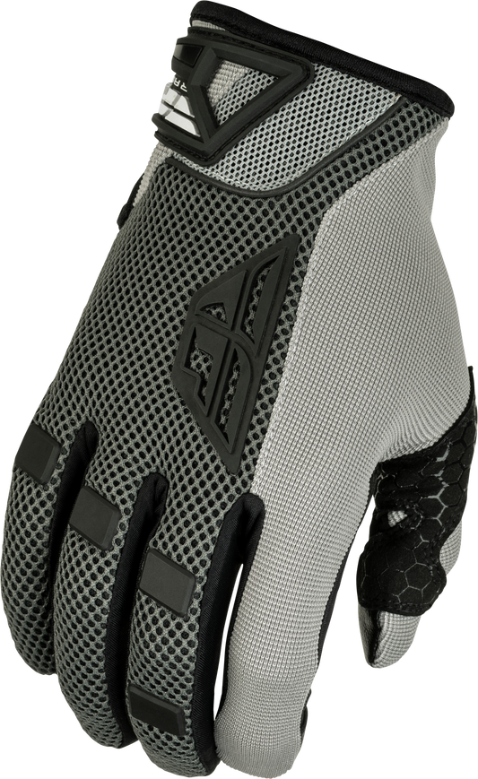 Fly Racing Coolpro Gloves Grey 3X – Reinforced Clarino™ Palm and Touchscreen Compatibility