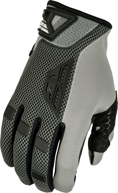 Fly Racing Coolpro Gloves Grey Large - Enhanced Grip and Comfort