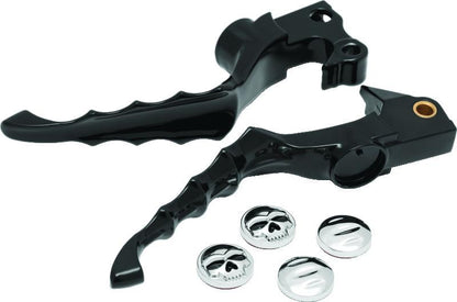 Kuryakyn Zombie Levers for Harley-Davidson XL Models - Gloss Black, Part Number kur1092