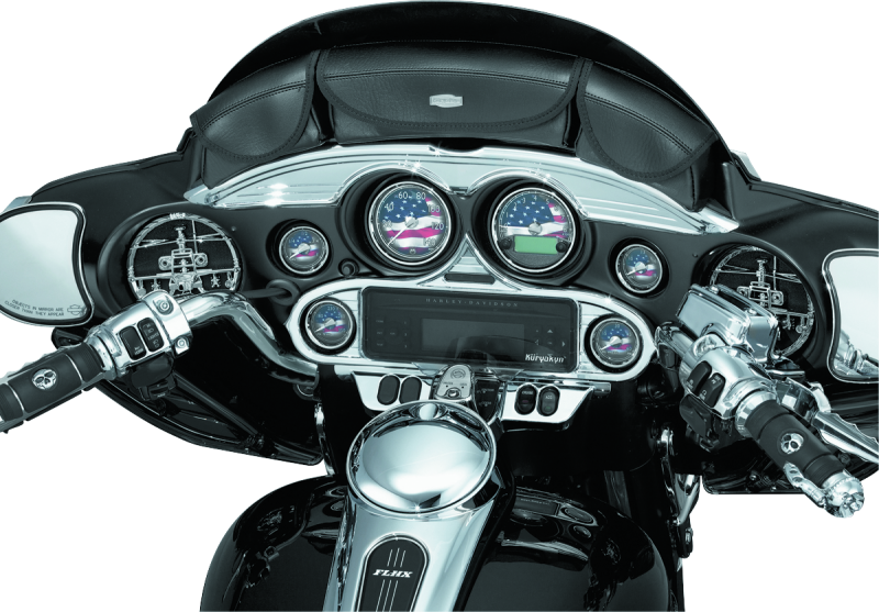Kuryakyn Stereo Accent for 1996-2013 Harley-Davidson FL Touring Models Chrome - Part #kur3765