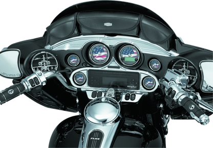 Kuryakyn Stereo Accent for 1996-2013 Harley-Davidson FL Touring Models Chrome - Part #kur3765