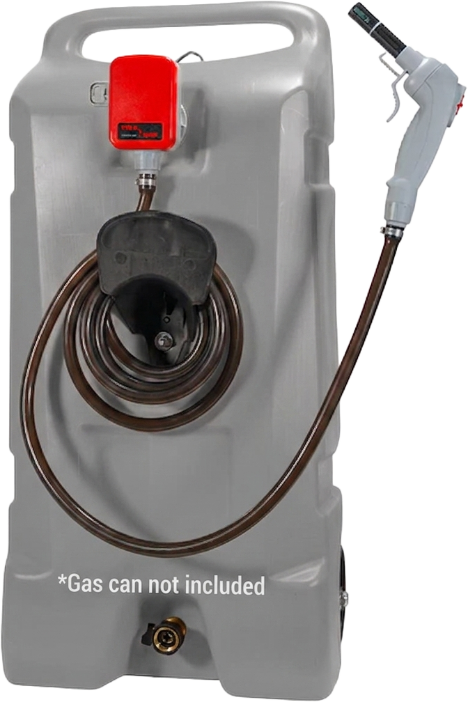 TERA PUMP Gas Caddy Fuel Transfer Pump TRFA03 GC with 12V Power Options and 2.6 GPM Flow Rate
