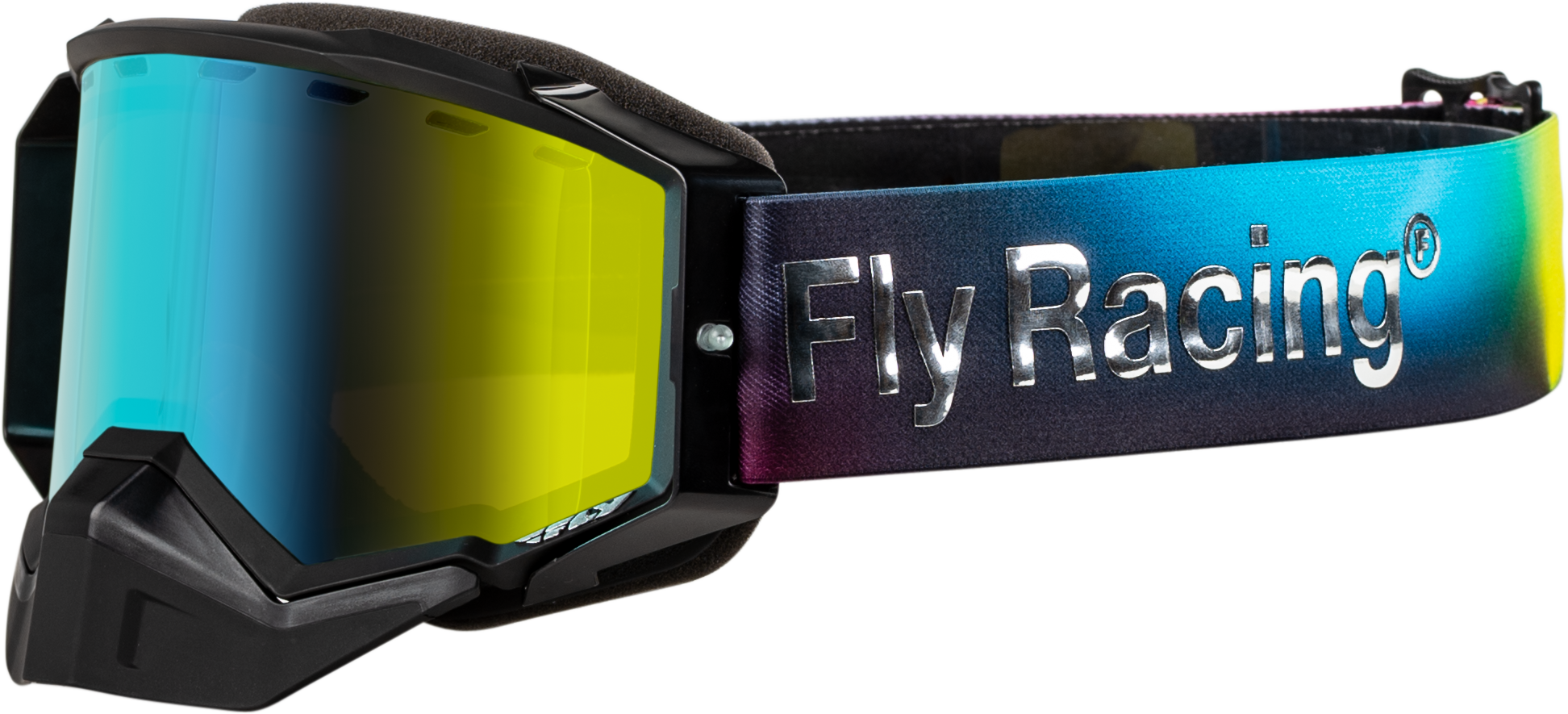 Fly Racing Zone Elite Snow Goggle with Amber Mirror/Polarized Smoke Lens - Part Number FLB-24ZP4