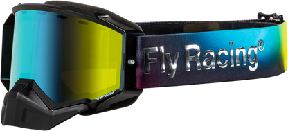 Fly Racing Zone Elite Snow Goggle with Amber Mirror/Polarized Smoke Lens - Part Number FLB-24ZP4