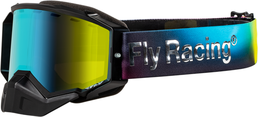 Fly Racing Zone Elite Snow Goggle with Amber Mirror/Polarized Smoke Lens - Part Number FLB-24ZP4