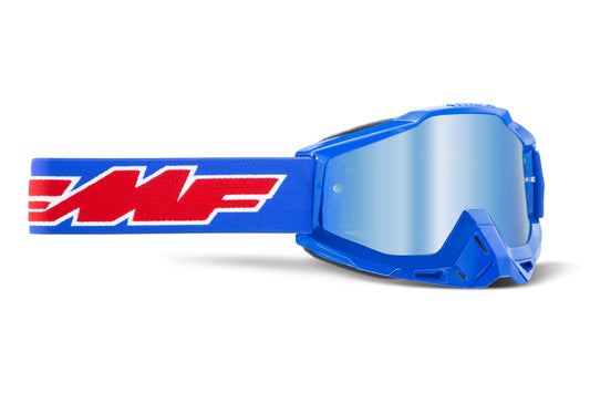 FMF VISION PowerBomb Goggle with Rocket Blue Mirror Lens - Part F-50037-00002