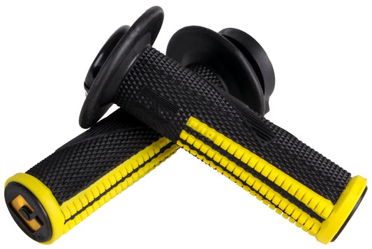ODI Emig Pro V2 Lock-On MX Grip Black/Yellow – Signature Grip by Jeff Emig
