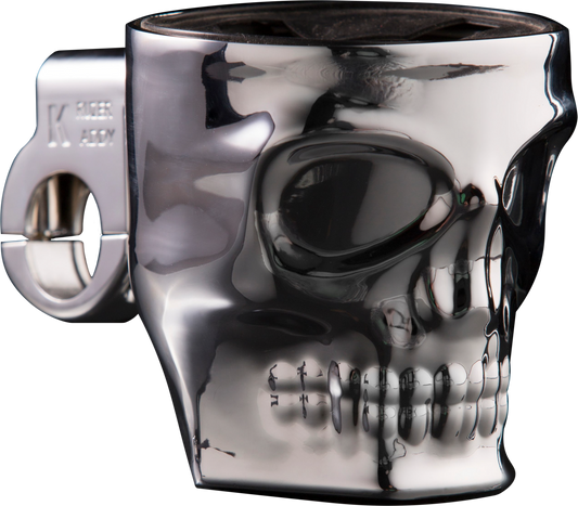 KRUZER KADDY Skull Bar Mount Holder Chrome Part 1075 for Motorcycles and ATVs