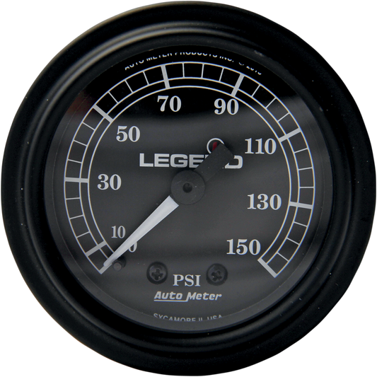 Legend Suspension Fairing Mounted LED Backlit PSI Gauge - Black 2212-0484