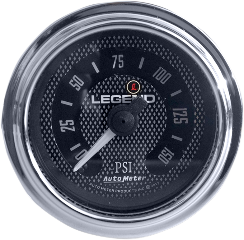 Legend Suspension Fairing Mounted LED Backlit PSI Gauge - Diamond Cut 2212-0494