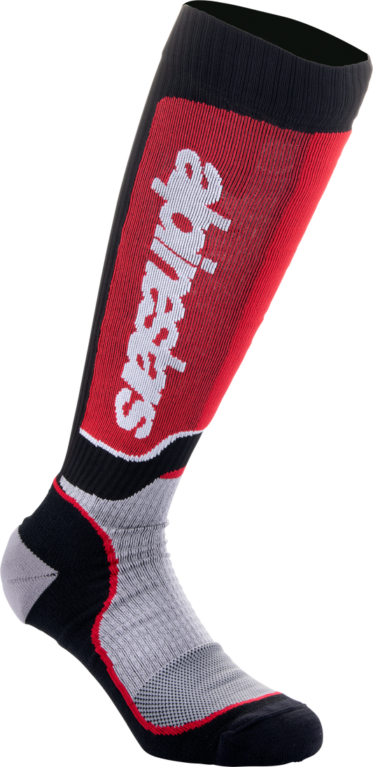 ALPINESTARS MX PLUS SOCKS BLACK/GREY/RED MD