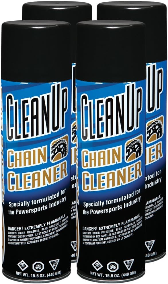 Maxima Racing Oil Chain CleanUp 15.5 oz 4-Pack 75920