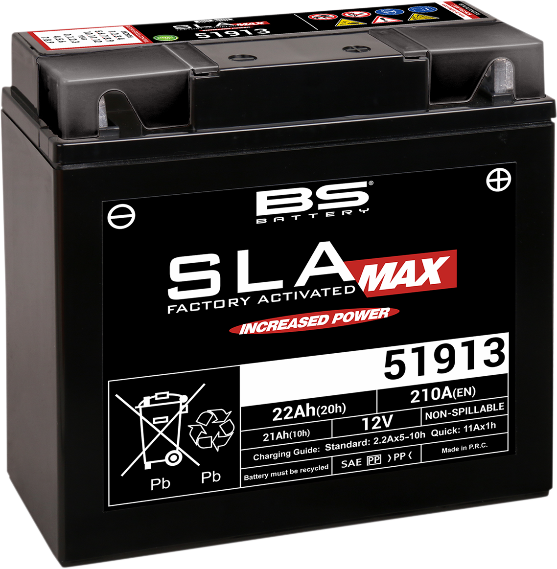 BS Battery 51913 (Part Number 300860) Maintenance-Free Sealed Lead Acid Battery