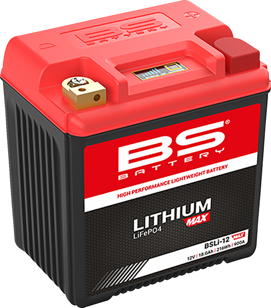 BS BATTERY Lithium Battery BSLi-12 Max 360117 - 12.8V 3Ah with Fast Charging and Long Cycle Life