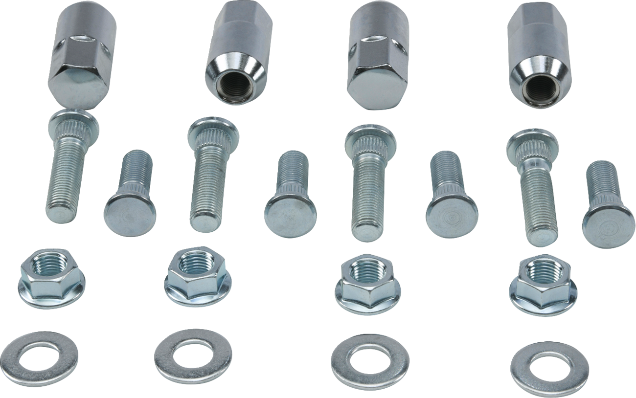 MOOSE OFFROAD Wheel Stud and Nut Kit for Front and Rear - Fits '08 Ranger 700 and '05-'08 Sportsman 500/800 | Part Number 85-1132