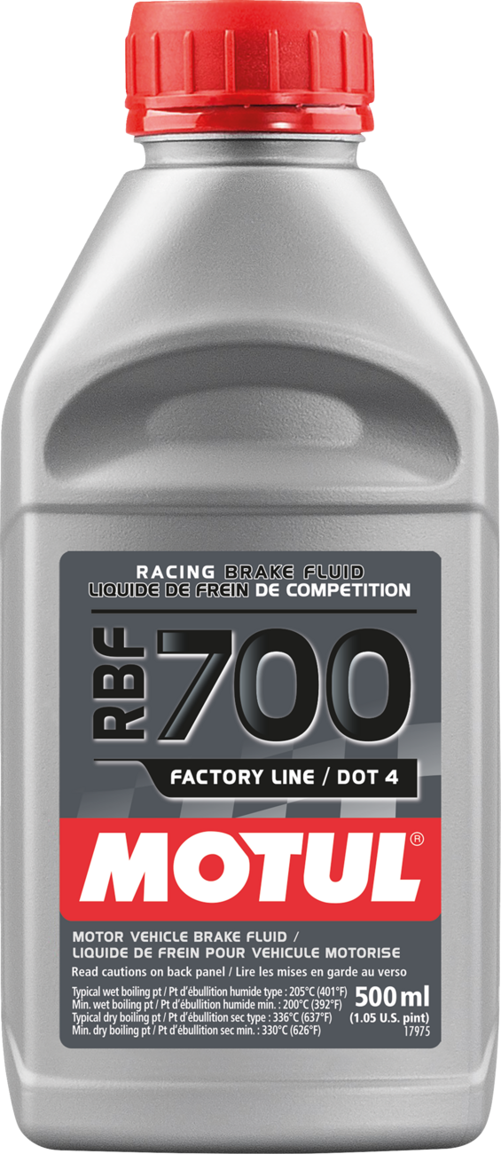 MOTUL RBF Factory Brake Fluid 500 ml – High-Performance DOT 4 LV Brake Fluid for Automotive and Racing Applications