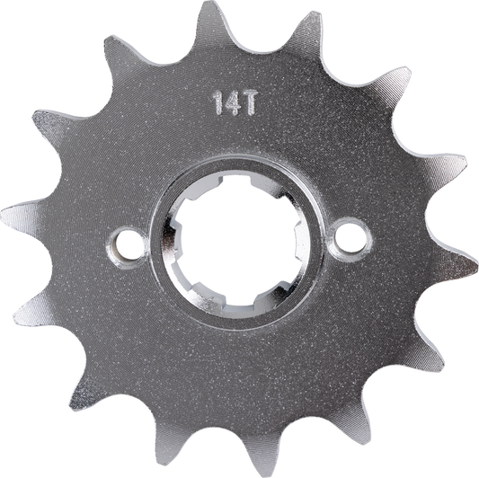 MOOSE Offroad Honda 26-1142-14CRMO Front Sprocket - 14 Tooth, Chromoly Steel for Dirt, ATV, and Adventure Vehicles