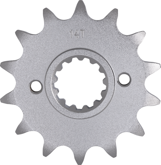 Moose Offroad 26-2130-14CRMO Front Sprocket for Kawasaki KLX 250S/SF/300R - 14 Tooth