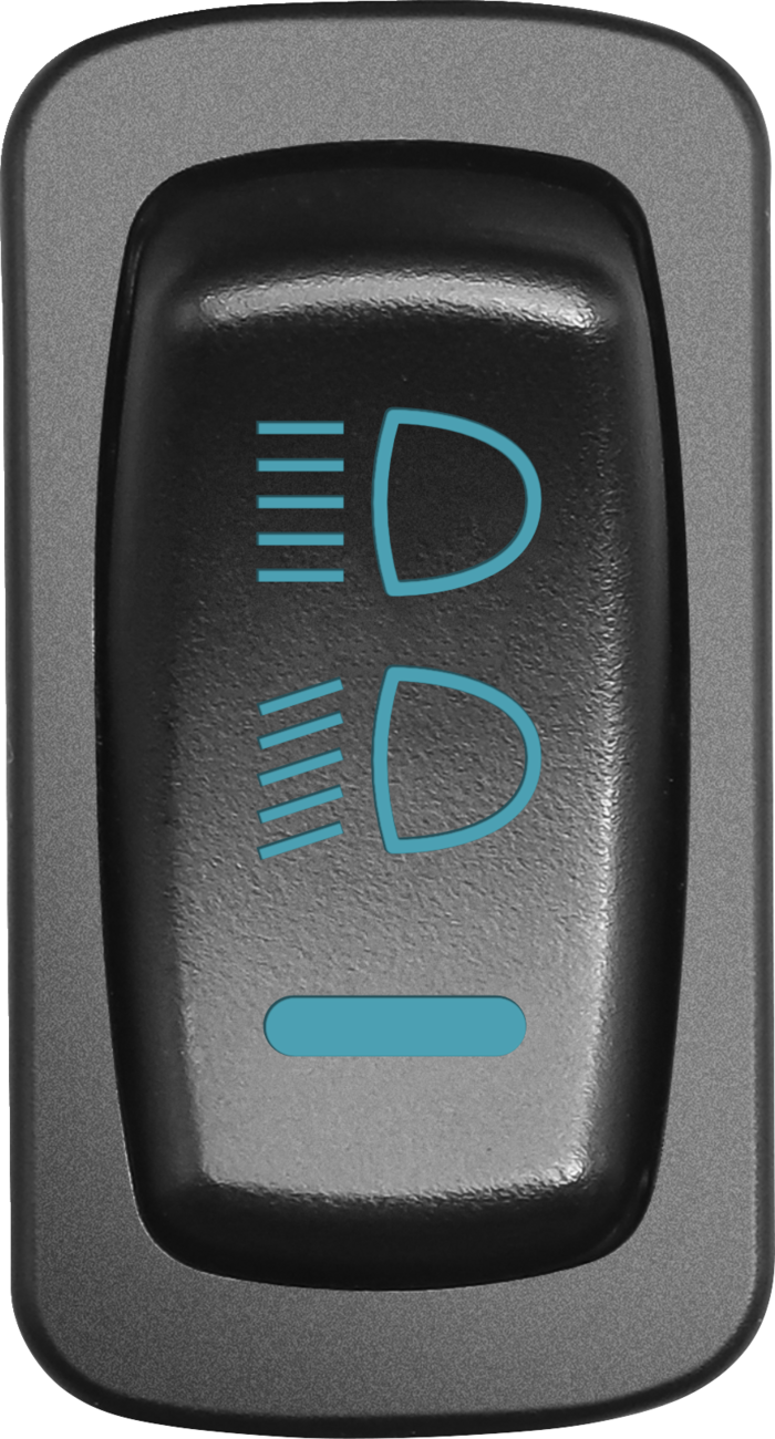 MOOSE OFFROAD Headlight Switch - Blue for Polaris HDL-CAR-B