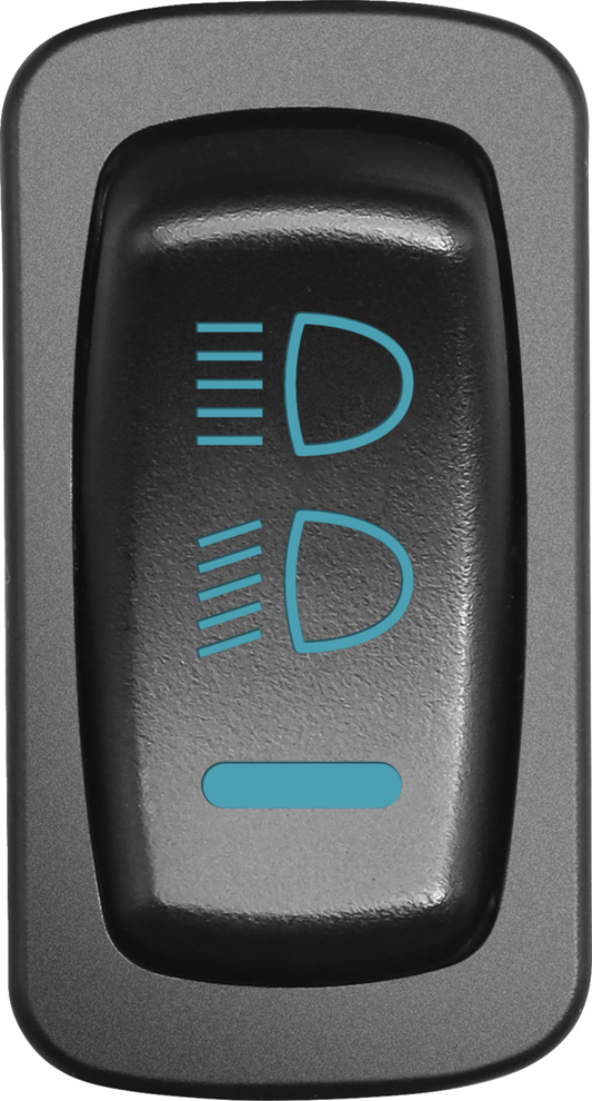 MOOSE OFFROAD Headlight Switch - Blue for Polaris HDL-CAR-B