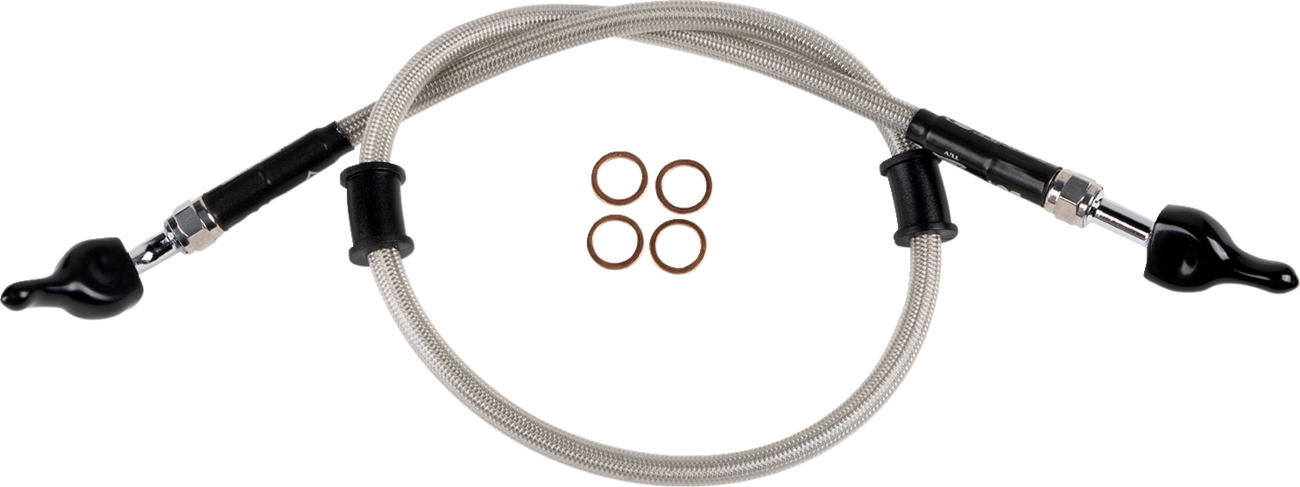 Moose Offroad Stainless Steel Brake Line K02-2-006/P for Enhanced Performance and Durability