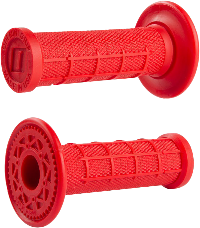 ODI Mini MX Half Waffle Grips Red (Part H01MMR) for 50cc Mini Bikes