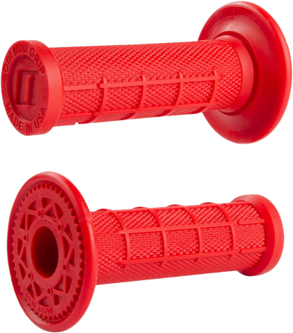 ODI Mini MX Half Waffle Grips Red (Part H01MMR) for 50cc Mini Bikes