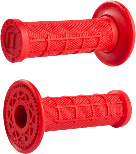ODI Mini MX Half Waffle Grips Red (Part H01MMR) for 50cc Mini Bikes