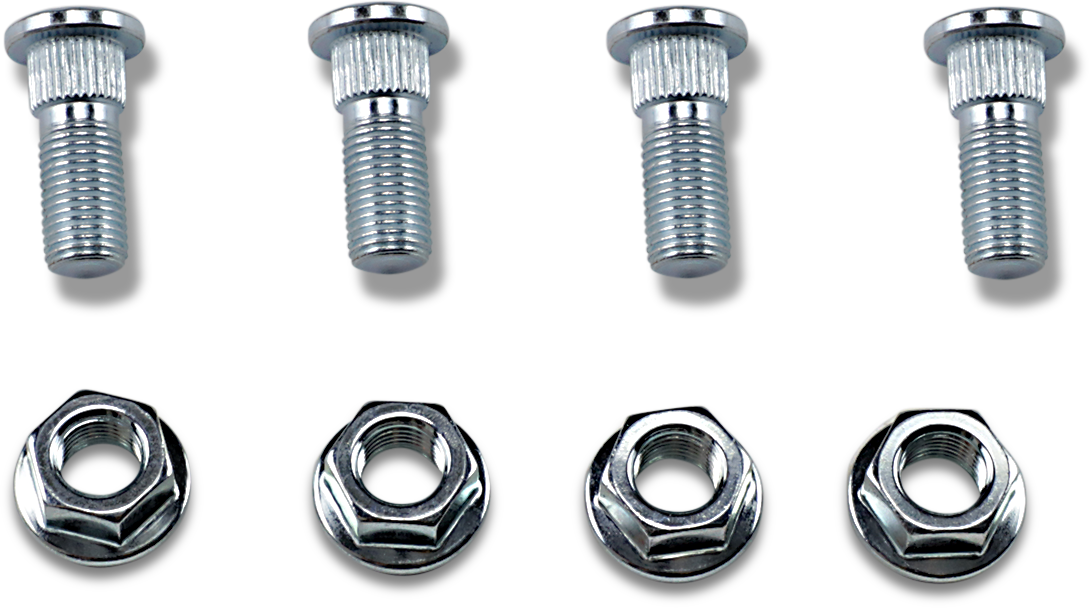 MOOSE OFFROAD Front Wheel Stud and Nut Kit for Polaris 1993-2007 – Part Number 85-1090