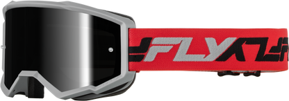 Youth Zone Goggle Red/Grey W/ Black Mirror/Smoke Lens