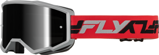 Youth Zone Goggle Red/Grey W/ Black Mirror/Smoke Lens