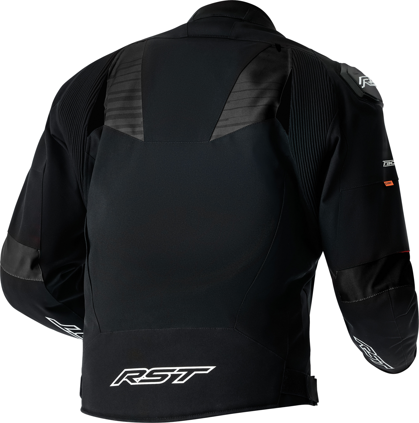 RST Tractech Evo D3o Textile Motorcycle Jacket with White and Black Design