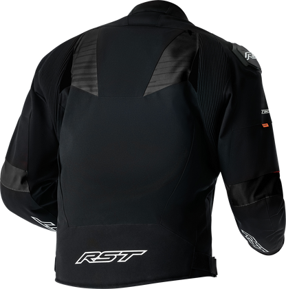 RST Tractech Evo D3o Textile Motorcycle Jacket with White and Black Design