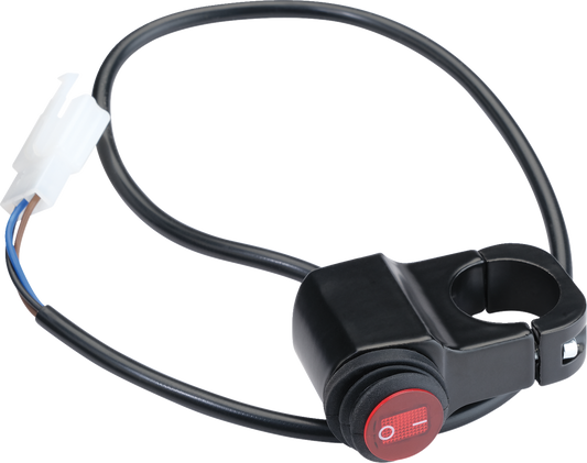 Moose Offroad MSE-LBSH Lighted Handlebar Switch – On/Off with Aluminum Base and 3-Pin Connector